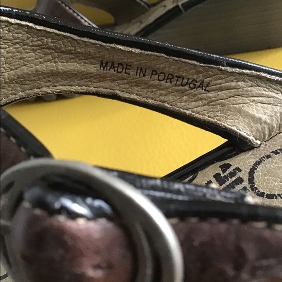 Fly London Leather Wedge Sandals - Women’s EU size 39 (US 8.5-9) - Picture 5 of 7